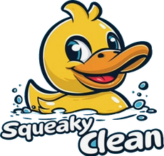 Squeaky Clean duck logo